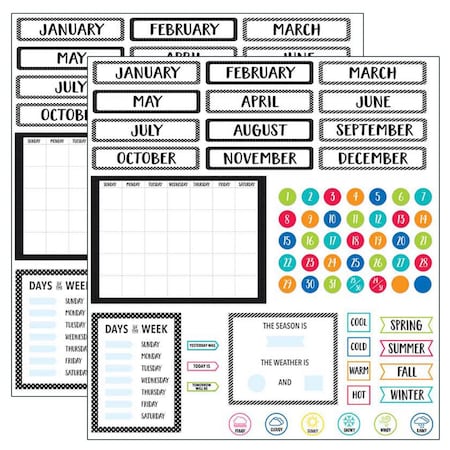 Creative Teaching Press Core Decor Calendar Bulletin Board Set, PK2 10168